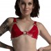 Лиф из натуральной кожи Feral Feelings - Bikini Top Red - 1