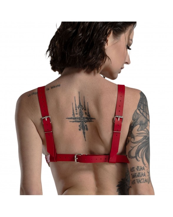 Лиф из натуральной кожи Feral Feelings - Bikini Top Red - 2