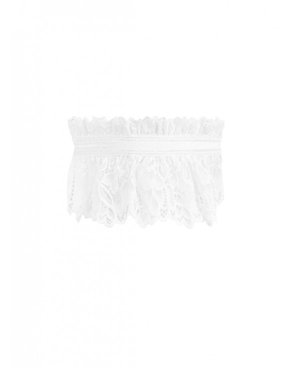 Ажурна підв’язка Obsessive Amor Blanco garter, white - 2