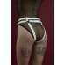 Гартери Feral Feelings - Belt Briefs, трусики, натуральна шкіра, колір білий - 2