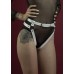 Гартери Feral Feelings - Belt Briefs, трусики, натуральна шкіра, колір білий - 1