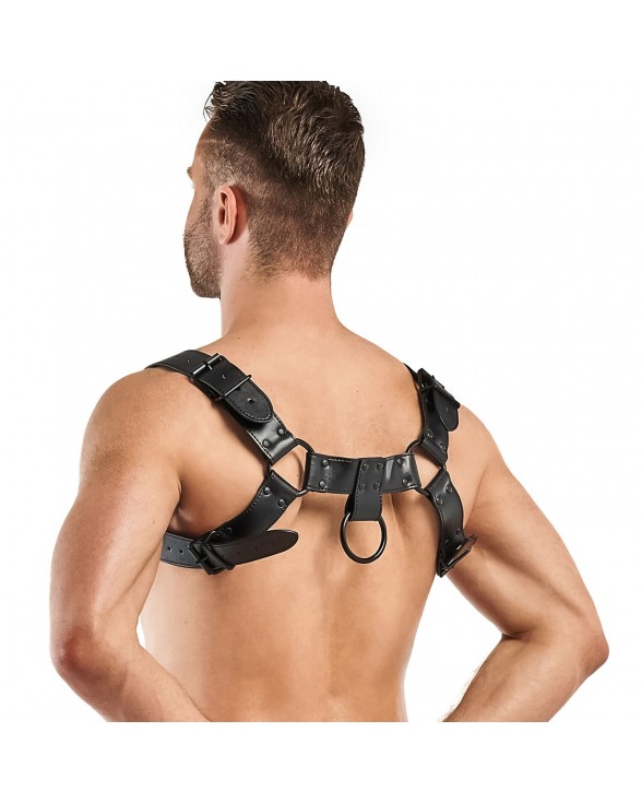 Портупея Bedroom Fantasies Bruno Chest Bulldog Harness - Black - 2