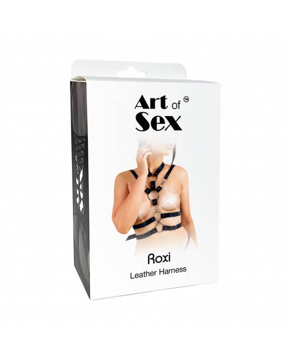 Сексуальна портупея жіноча Art of Sex - Roxi, розмір XS-2XL, колір чорний - 4