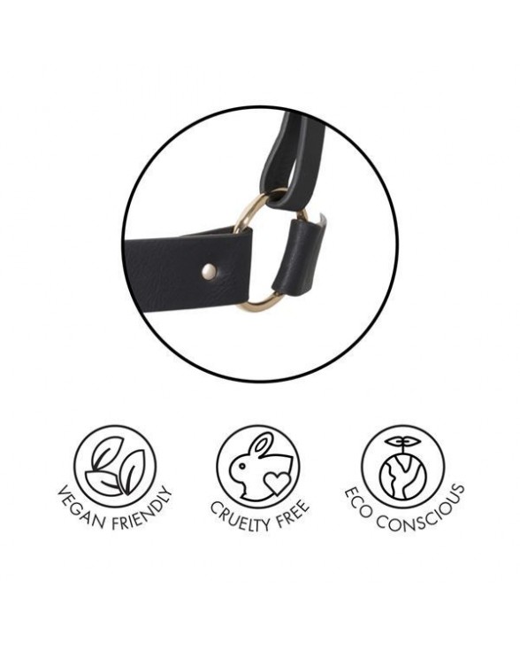 Портупея-підтяжки Bijoux Indiscrets MAZE - X Harness Black - 4
