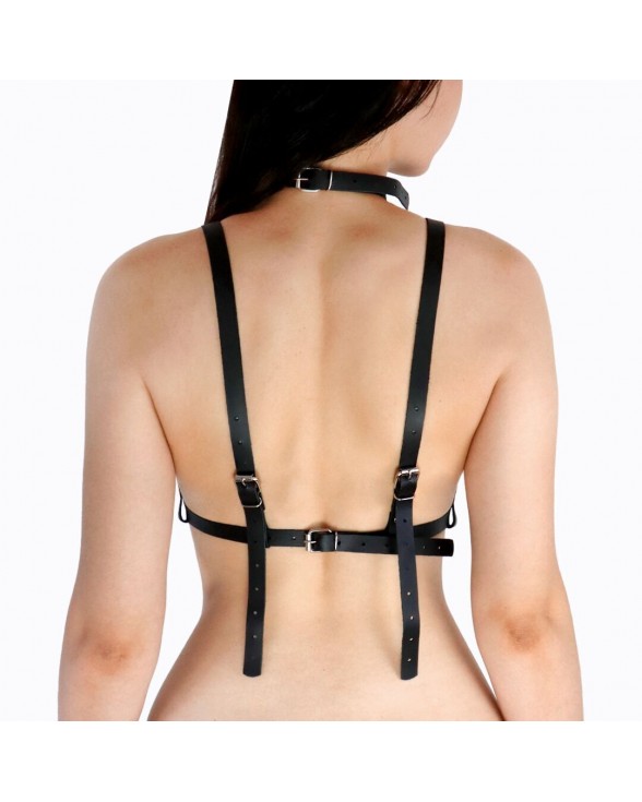 Портупея жіноча Art of Sex - Delaria Leather harness, Чорна L-2XL - 1