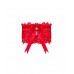 Ажурна підв’язка Obsessive Amor Cherris garter, red - 1