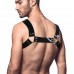 Чоловіча портупея на груди Feral Feelings - Bulldog Harness Black - 1