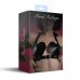 Ліф Серце з натуральної шкіри Feral Feelings - Hearts Bra Black - 3