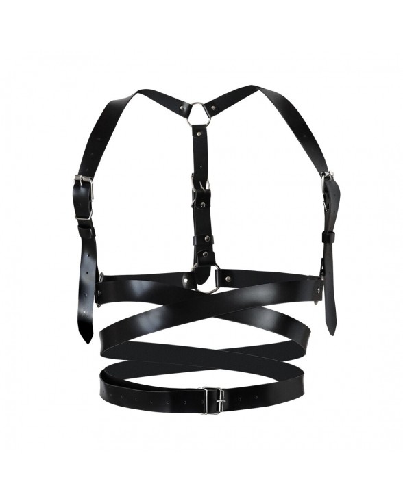 Шкіряна портупея Art of Sex - Melani Leather harness, Чорна XS-M