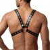 Чоловіча портупея Art of Sex - Spartacus, натуральна, колір чорний, розмір XS-M - 1