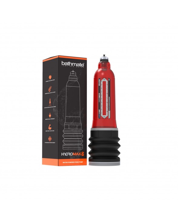 Гідропомпа Bathmate Hydromax 8 Red, для члена довжиною від 15 до 20 см, діаметр до 5,5 см - 1