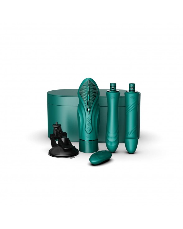 Компактная секс-машина Zalo - Sesh Turquoise Green - 1