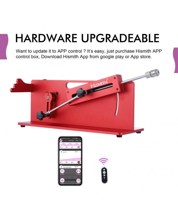 Смарт секс-машина Hismith Table Top 2.0 Pro APP Red, настільна версія - 6
