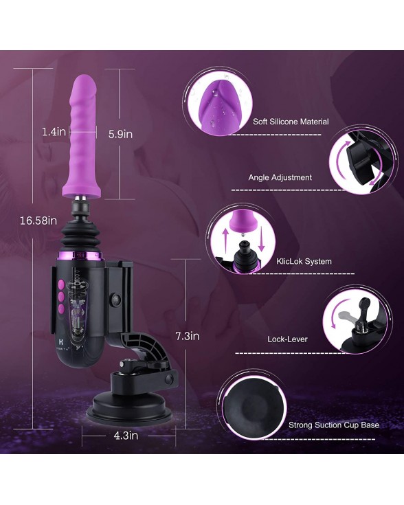 Міні секс-машина Hismith Mini Capsule Sex-Machine with Strong Suction Cup - 4