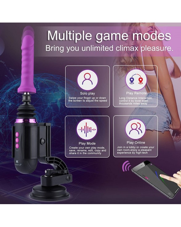 Міні секс-машина Hismith Mini Capsule Sex-Machine with Strong Suction Cup - 1