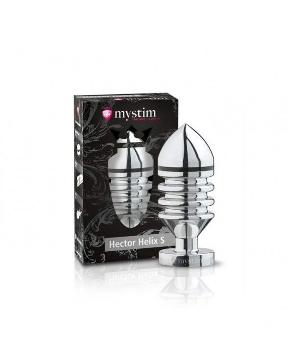 Металлическая анальная пробка Mystim Hector Helix S - 3