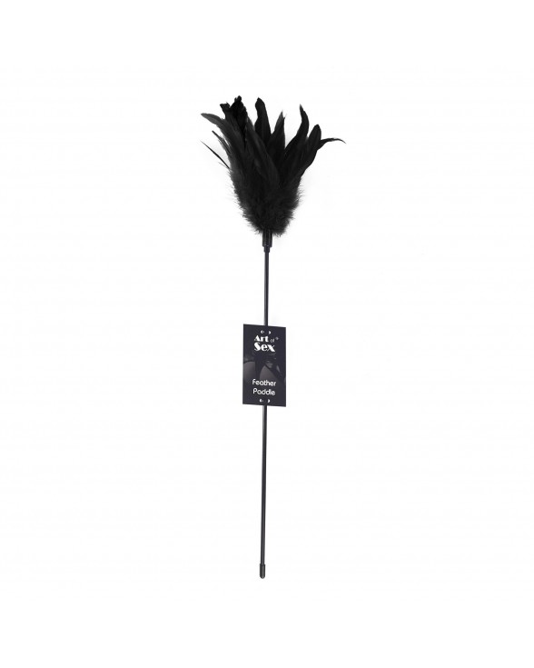 Лоскітка чорна Art of Sex - Feather Paddle, перо молодого півня - 2