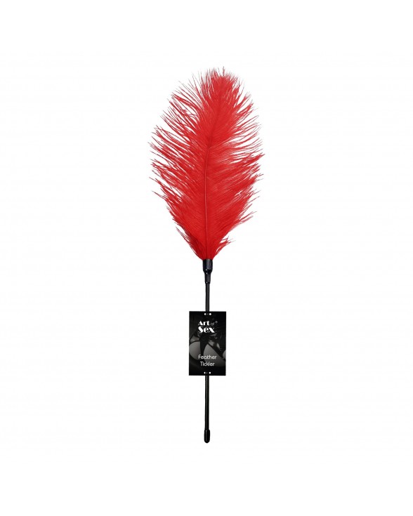 Ласкитка со страусиным пером Art of Sex - Feather Tickler, цвет Красный - 1
