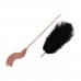 Щекоталка с металлическим флогером Rosy Gold - Feather Tickler & Whip