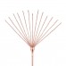 Щекоталка с металлическим флогером Rosy Gold - Feather Tickler & Whip - 6