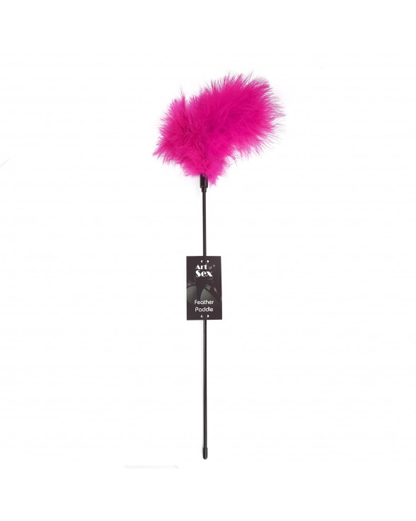 Лоскітка темно-рожева Art of Sex - Feather Paddle, перо молодого індика - 2