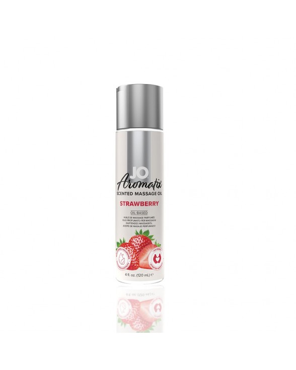 Натуральна масажна олія System JO Aromatix — Massage Oil — Strawberry 120 мл