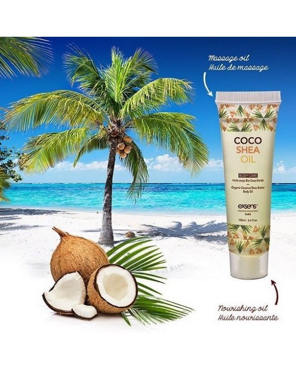 Органічна кокосова олія каріте (ши) для тіла EXSENS Coco Shea Oil 100 мл - 2