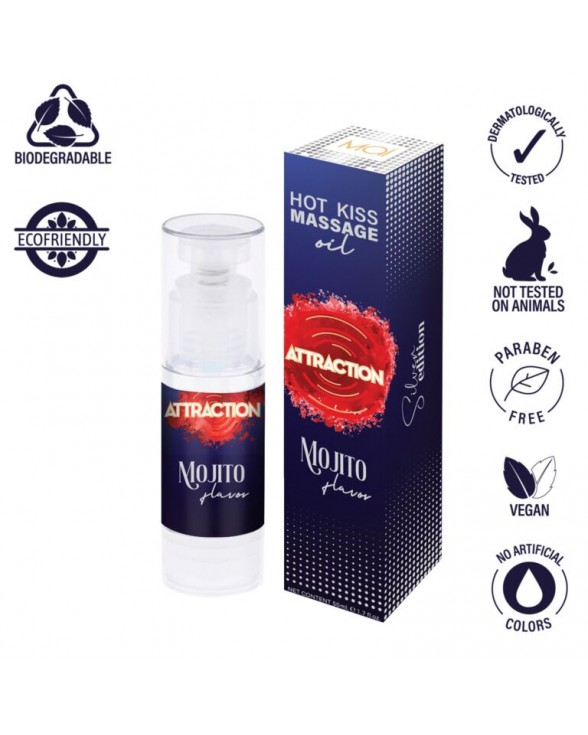 Съедобное массажное масло MAI Attraction Mojito Hot Kiss (50 мл) - 2