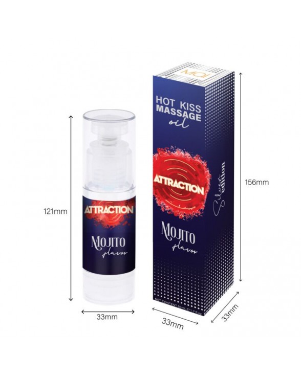 Съедобное массажное масло MAI Attraction Mojito Hot Kiss (50 мл) - 3