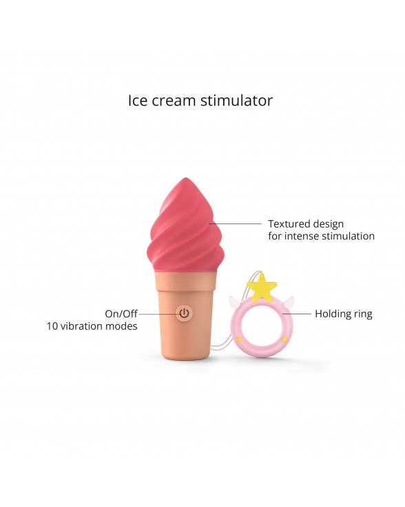 Вібратор-морозиво Love To Love CAND'ICE — RASPBERRY JOLLY - 1