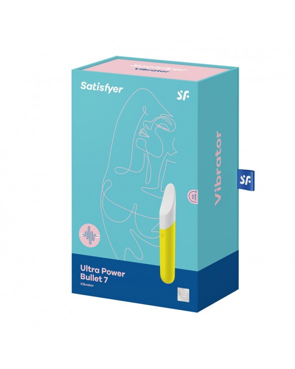 Минивибратор с гибким язычком Satisfyer Ultra Power Bullet 7 Yellow - 6