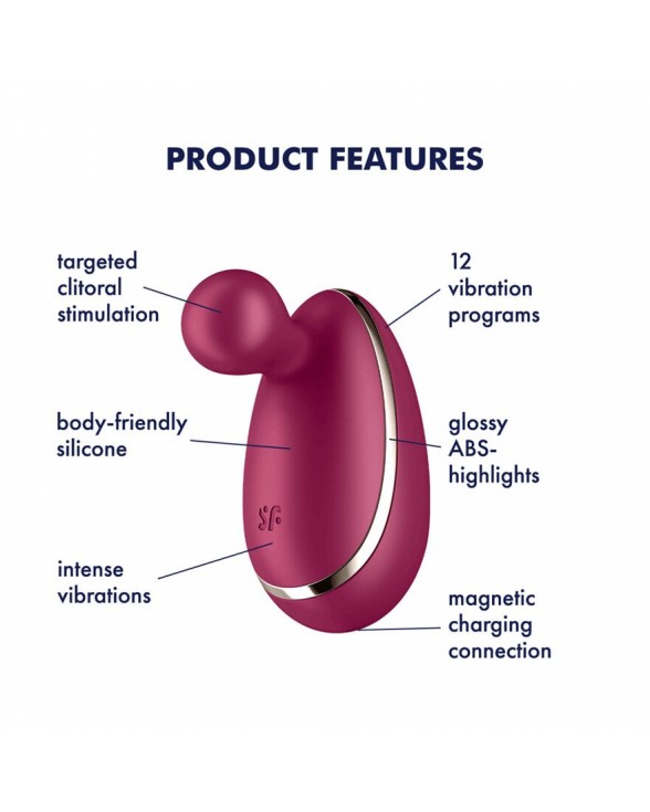 Вібратор для зовнішньої стимуляції Satisfyer Spot On 1 Berry - 2