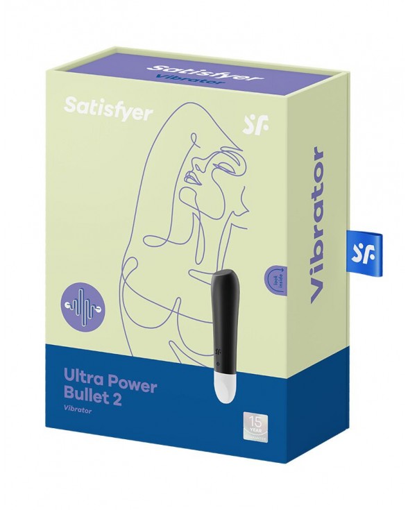Виброшар на аккумуляторе Satisfyer Ultra Power Bullet 2 Black - 5