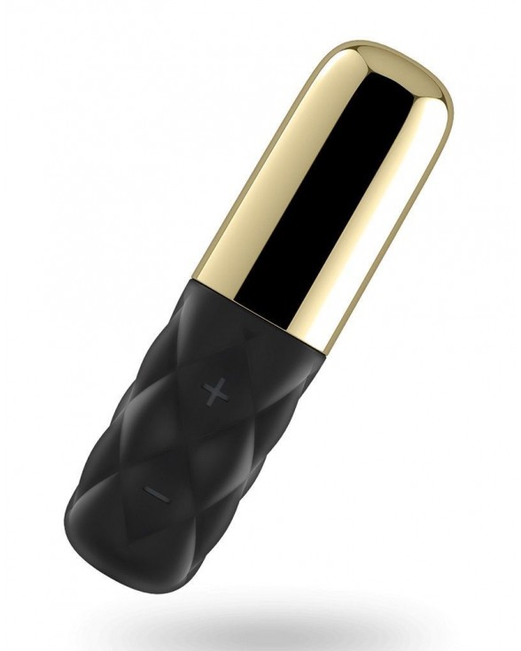 Мощный минивибратор Satisfyer Sparkling Darling Gold со съемным колпачком - 1