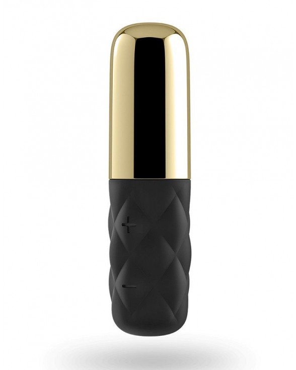 Мощный минивибратор Satisfyer Sparkling Darling Gold со съемным колпачком