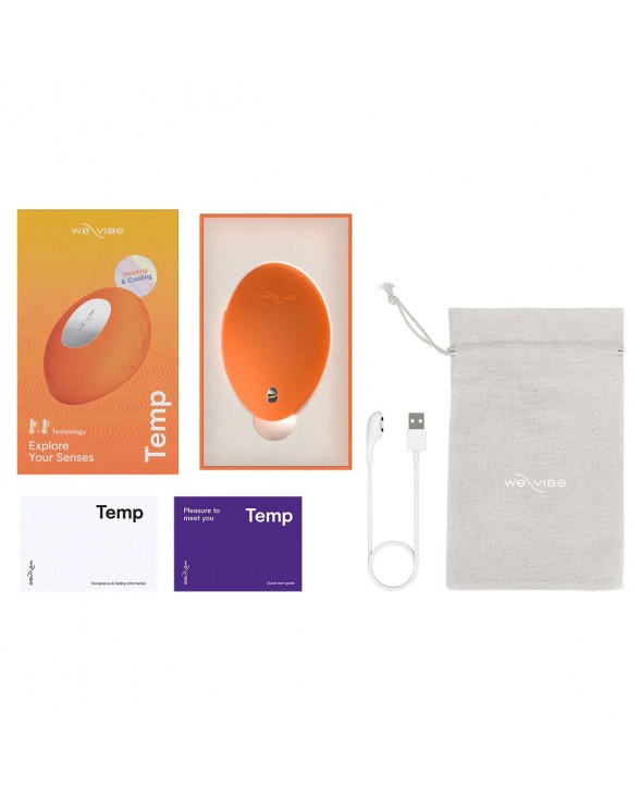 Кліторальний вібратор We-Vibe Temp Tangerine - 9