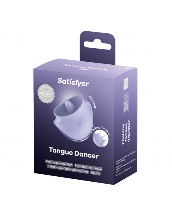 Вибростимулятор для клитора Satisfyer Tongue Dancer с язычком - 4