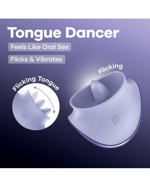 Вибростимулятор для клитора Satisfyer Tongue Dancer с язычком - 5