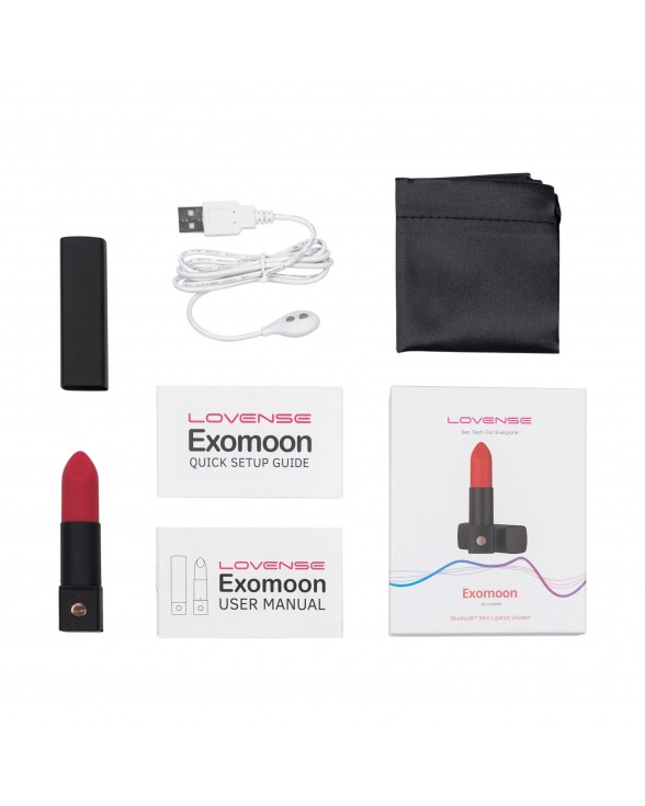 Вібратор-помада Lovense Exomoon, працює через застосунок - 4