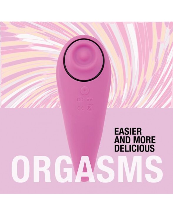 Пульсатор для клитора плюс вибратор FeelzToys – FemmeGasm Tapping & Tickling Vibrator Pink - 4