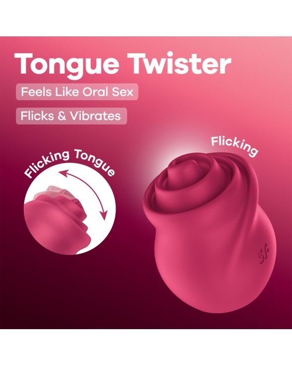 Вибростимулятор для клитора Satisfyer Tongue Twister с имитацией язычка - 5