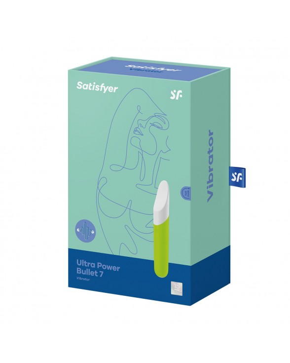 Мінівібратор із гнучким язичком Satisfyer Ultra Power Bullet 7 Green - 6