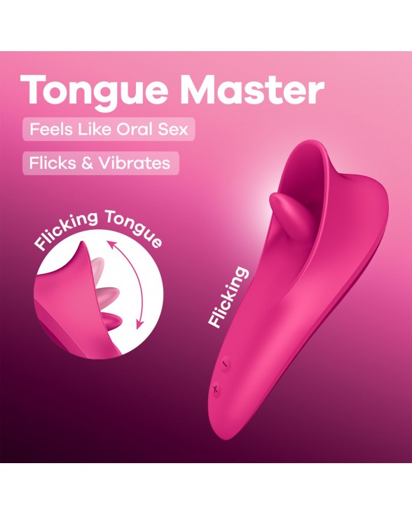 Вибростимулятор для клитора Satisfyer Tongue Master с язычком - 5