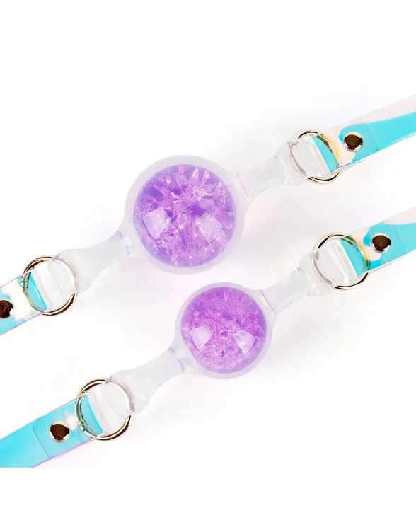 Кляп для БДСМ Liebe Seele Crystal Ball Gag - Purple (Small Ball) - 2