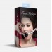 Кляп силіконовий Feral Feelings Silicon Ball Gag White/Black, білий ремінець, чорна кулька - 2