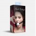 Кляп силіконовий Feral Feelings Silicon Ball Gag Black/White, чорний ремінець, біла кулька - 2