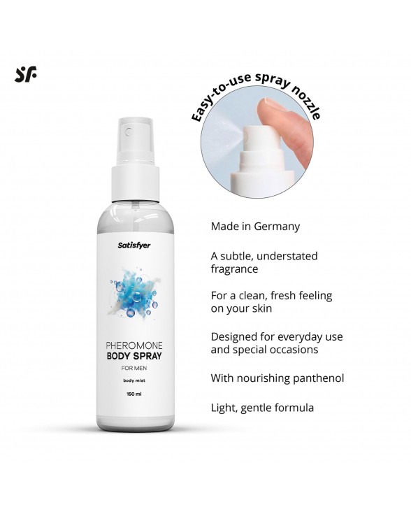 Спрей для тіла з феромонами Satisfyer Pheromones Body Spray For Men 150 мл - 2