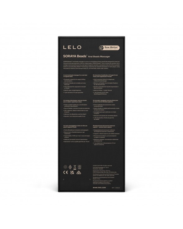 Анальний вібратор LELO Soraya Beads Black - 6