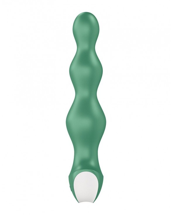 Анальный стимулятор-бусины с двумя моторами Satisfyer Lolli-Plug 2 Green - 3