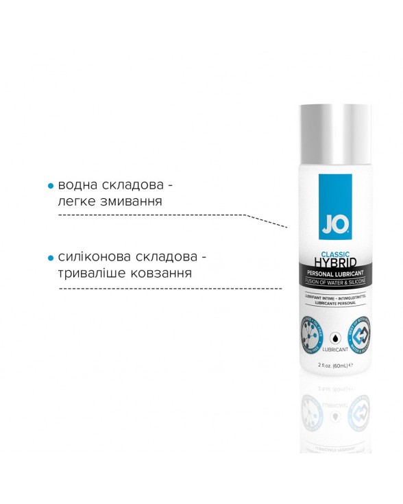Густа змазка водно-силіконова System JO Classic Hybrid (60 мл) - 2